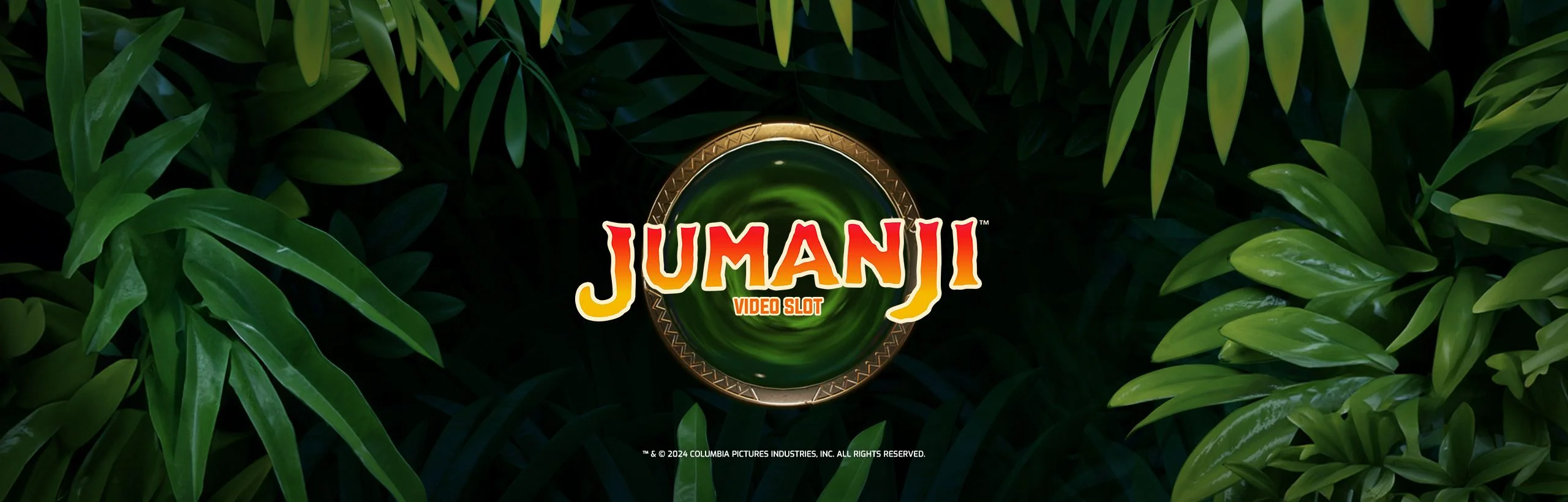Comprehensive view of Jumanji slot interface with the mystical board and jungle elements